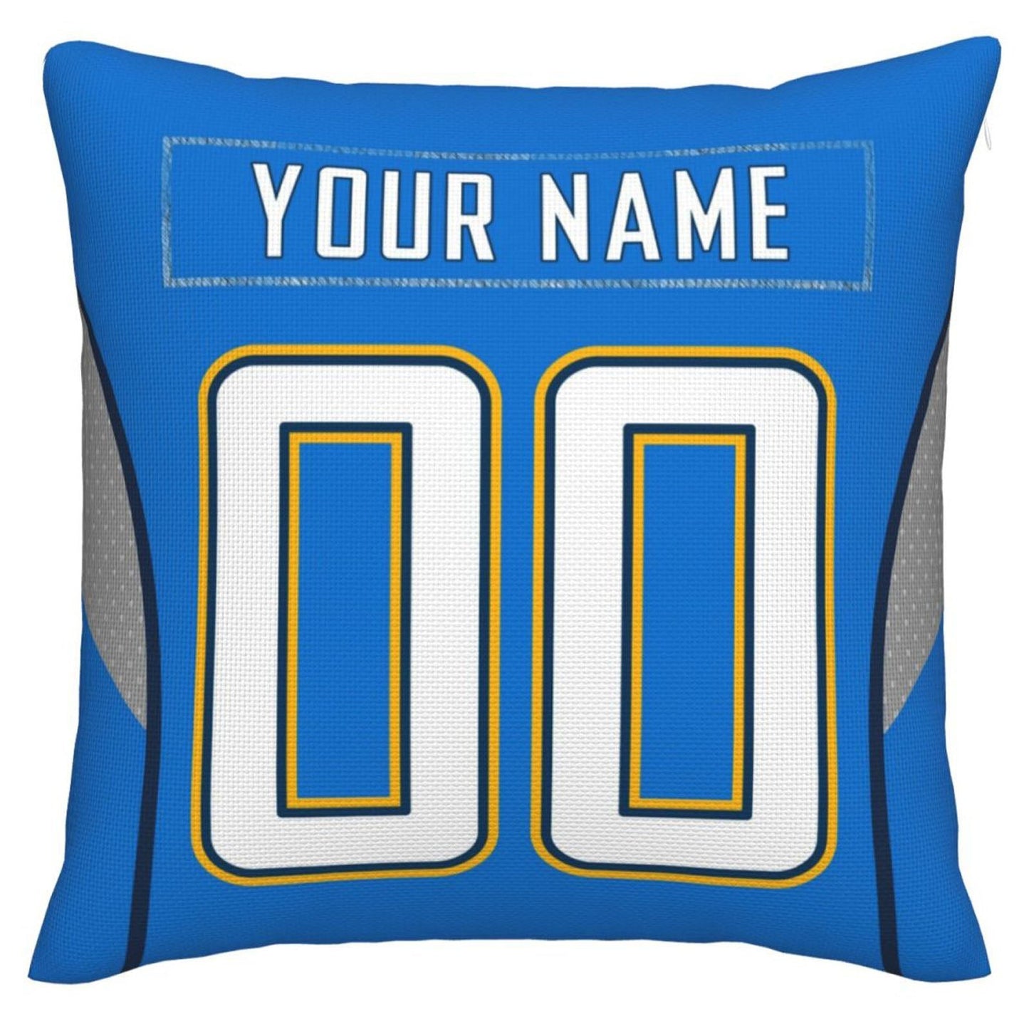 Custom LA.Chargers Pillow Decorative Throw Pillow Case - Print Personalized Football Team Fans Name & Number Birthday Gift Football Pillows