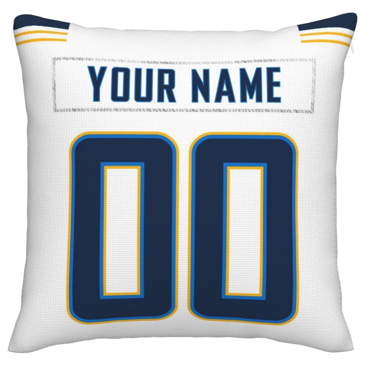 Custom LA.Chargers Pillow Decorative Throw Pillow Case - Print Personalized Football Team Fans Name & Number Birthday Gift Football Pillows