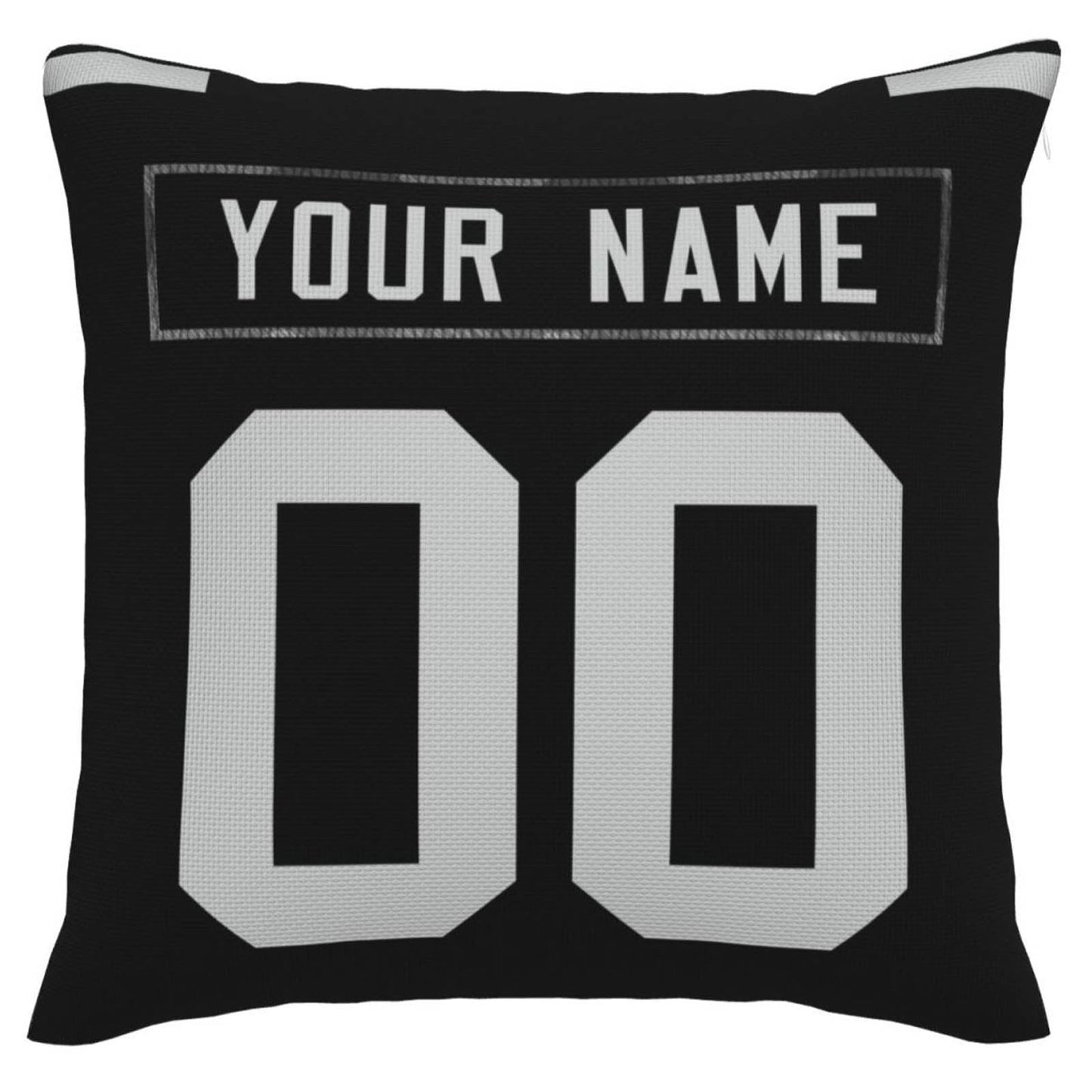 Custom L.Raiders Pillow Decorative Throw Pillow Case - Print Personalized Football Team Fans Name & Number Birthday Gift Football Pillows