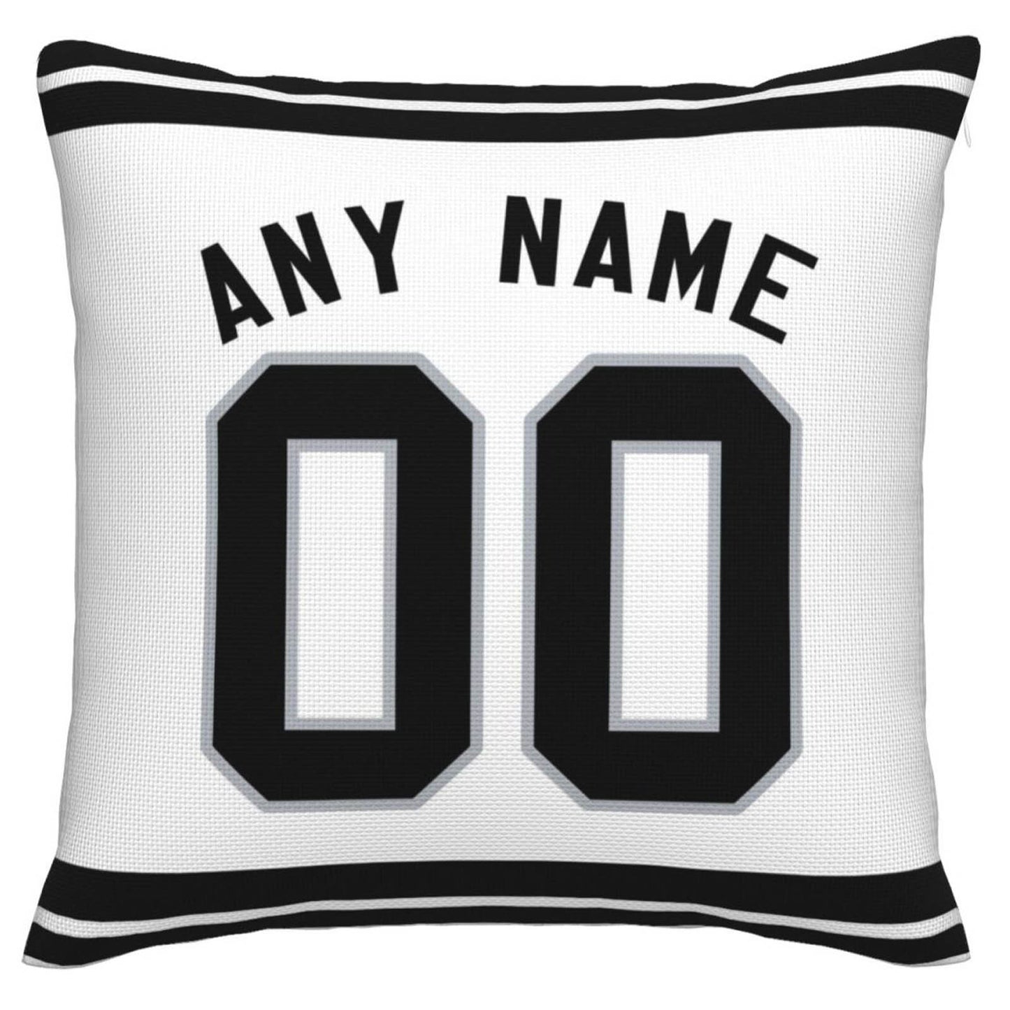 Custom L.Raiders Pillow Decorative Throw Pillow Case - Print Personalized Football Team Fans Name & Number Birthday Gift Football Pillows