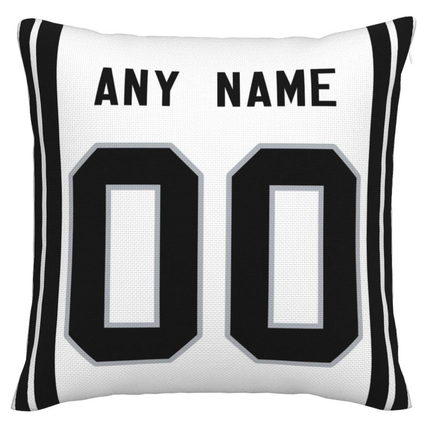 Custom L.Raiders Pillow Decorative Throw Pillow Case - Print Personalized Football Team Fans Name & Number Birthday Gift Football Pillows