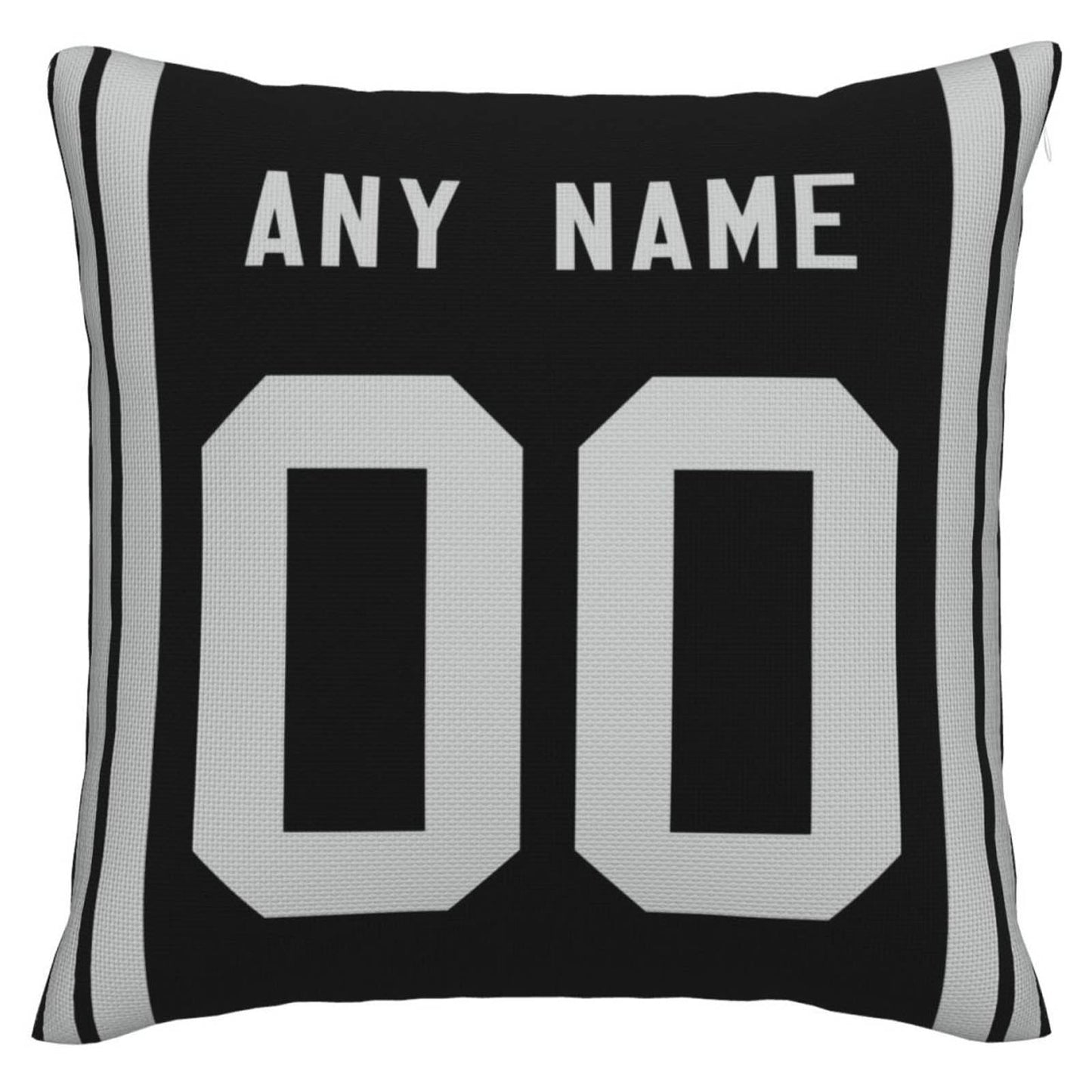 Custom L.Raiders Pillow Decorative Throw Pillow Case - Print Personalized Football Team Fans Name & Number Birthday Gift Football Pillows