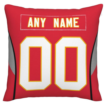 Custom  Kansas CityChiefs Pillow Decorative Throw Pillow Case - Print Personalized Football Team Fans Name & Number Birthday Gift Football Pillows