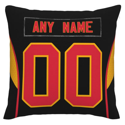 Custom  Kansas CityChiefs Pillow Decorative Throw Pillow Case - Print Personalized Football Team Fans Name & Number Birthday Gift Football Pillows