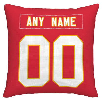 Custom  Kansas CityChiefs Pillow Decorative Throw Pillow Case - Print Personalized Football Team Fans Name & Number Birthday Gift Football Pillows