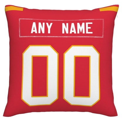 Custom  Kansas CityChiefs Pillow Decorative Throw Pillow Case - Print Personalized Football Team Fans Name & Number Birthday Gift Football Pillows