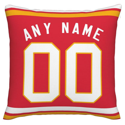 Custom  Kansas CityChiefs Pillow Decorative Throw Pillow Case - Print Personalized Football Team Fans Name & Number Birthday Gift Football Pillows