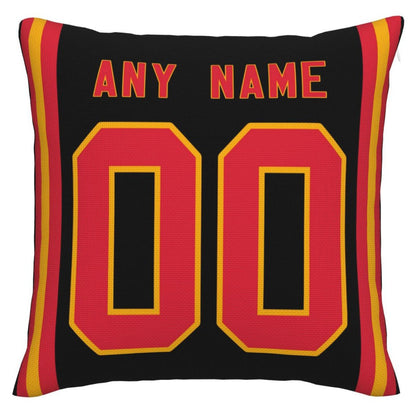 Custom  Kansas CityChiefs Pillow Decorative Throw Pillow Case - Print Personalized Football Team Fans Name & Number Birthday Gift Football Pillows