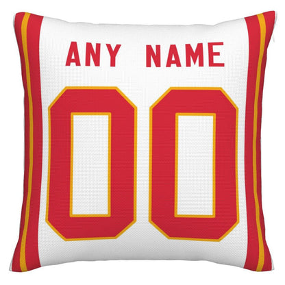 Custom  Kansas CityChiefs Pillow Decorative Throw Pillow Case - Print Personalized Football Team Fans Name & Number Birthday Gift Football Pillows