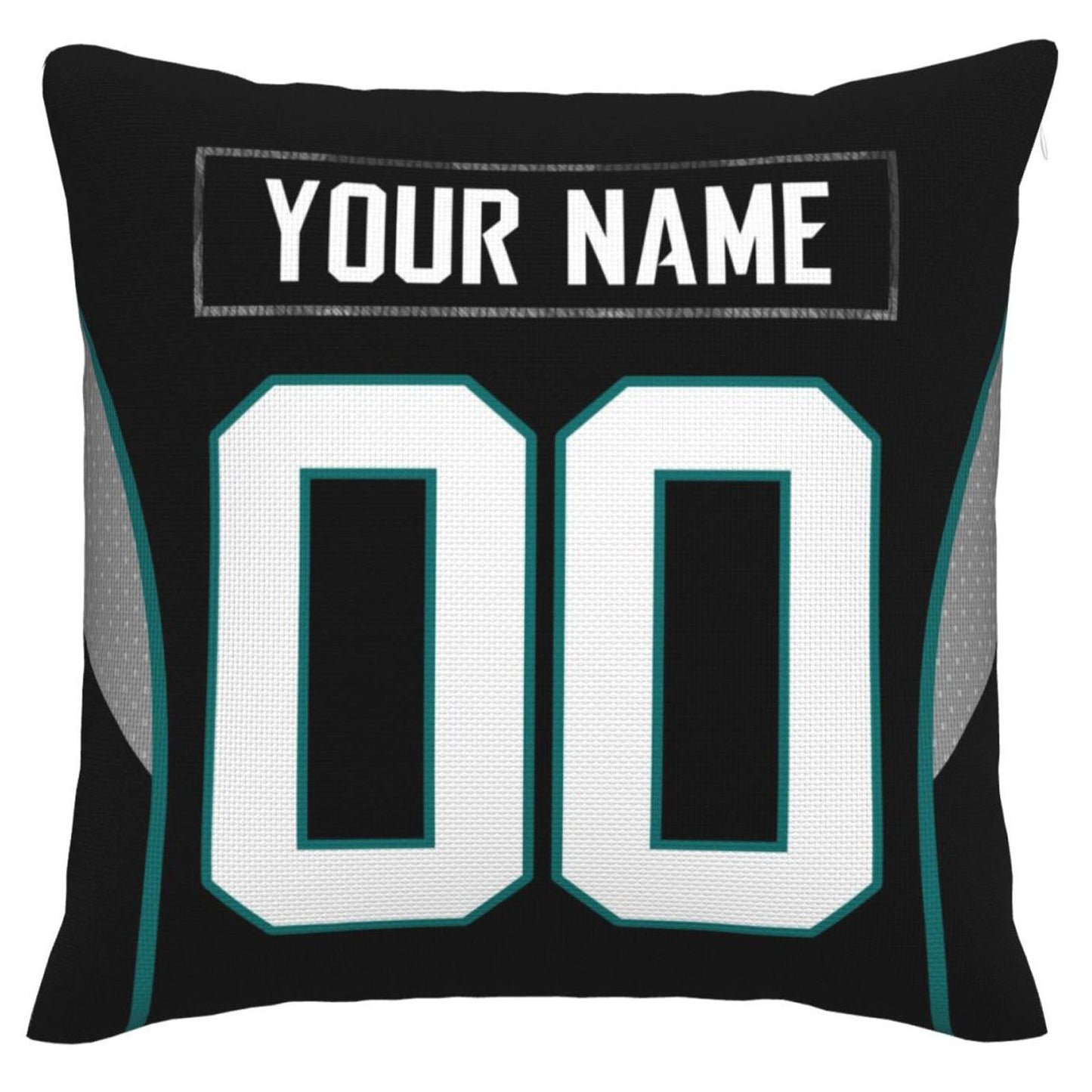 Custom J.Jaguars Pillow Decorative Throw Pillow Case - Print Personalized Football Team Fans Name & Number Birthday Gift Football Pillows