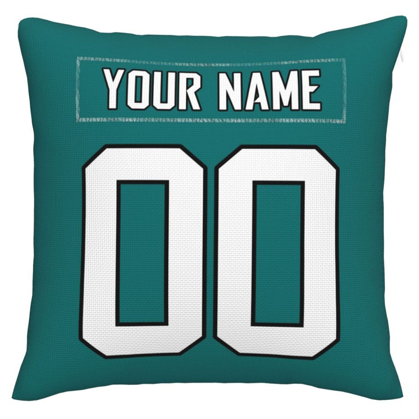 Custom J.Jaguars Pillow Decorative Throw Pillow Case - Print Personalized Football Team Fans Name & Number Birthday Gift Football Pillows