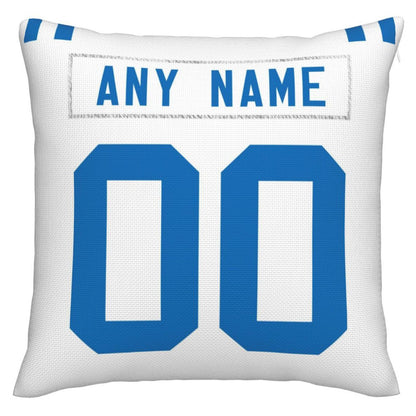 Custom IN.Colts Pillow Decorative Throw Pillow Case - Print Personalized Football Team Fans Name & Number Birthday Gift Football Pillows