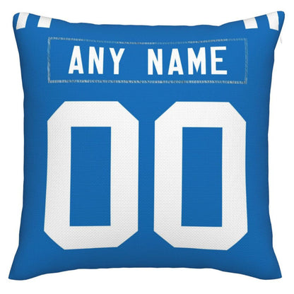 Custom IN.Colts Pillow Decorative Throw Pillow Case - Print Personalized Football Team Fans Name & Number Birthday Gift Football Pillows