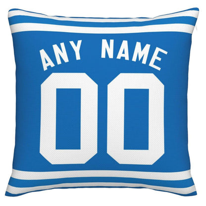 Custom IN.Colts Pillow Decorative Throw Pillow Case - Print Personalized Football Team Fans Name & Number Birthday Gift Football Pillows