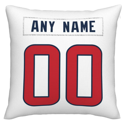 Custom H.Texans Pillow Decorative Throw Pillow Case - Print Personalized Football Team Fans Name & Number Birthday Gift Football Pillows