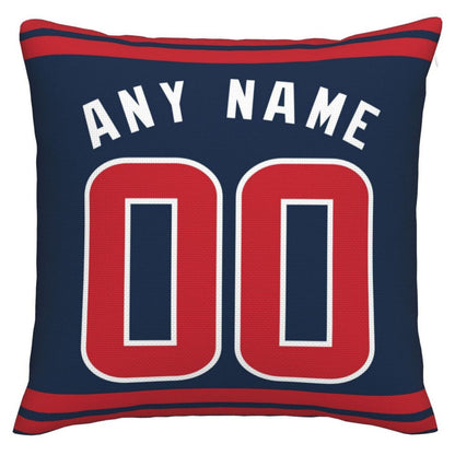 Custom H.Texans Pillow Decorative Throw Pillow Case - Print Personalized Football Team Fans Name & Number Birthday Gift Football Pillows