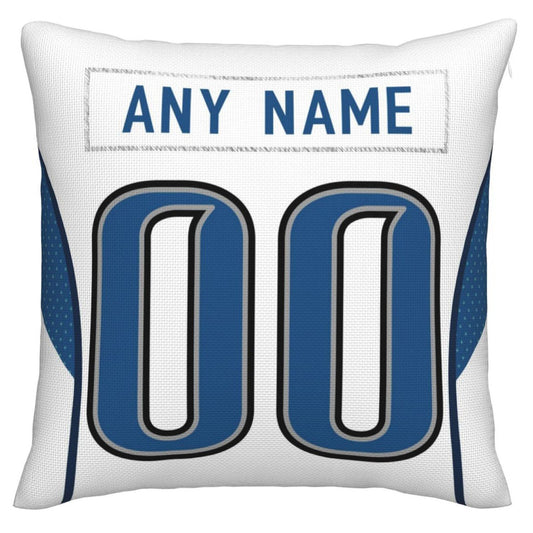 Custom Detroit Lions Pillow Decorative Throw Pillow Case - Print Personalized Football Team Fans Name & Number Birthday Gift Football Pillows