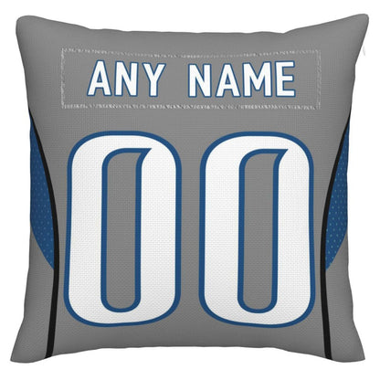 Custom Detroit Lions Pillow Decorative Throw Pillow Case - Print Personalized Football Team Fans Name & Number Birthday Gift Football Pillows