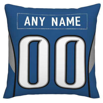 Custom Detroit Lions Pillow Decorative Throw Pillow Case - Print Personalized Football Team Fans Name & Number Birthday Gift Football Pillows