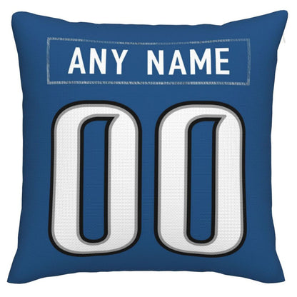 Custom Detroit Lions Pillow Decorative Throw Pillow Case - Print Personalized Football Team Fans Name & Number Birthday Gift Football Pillows