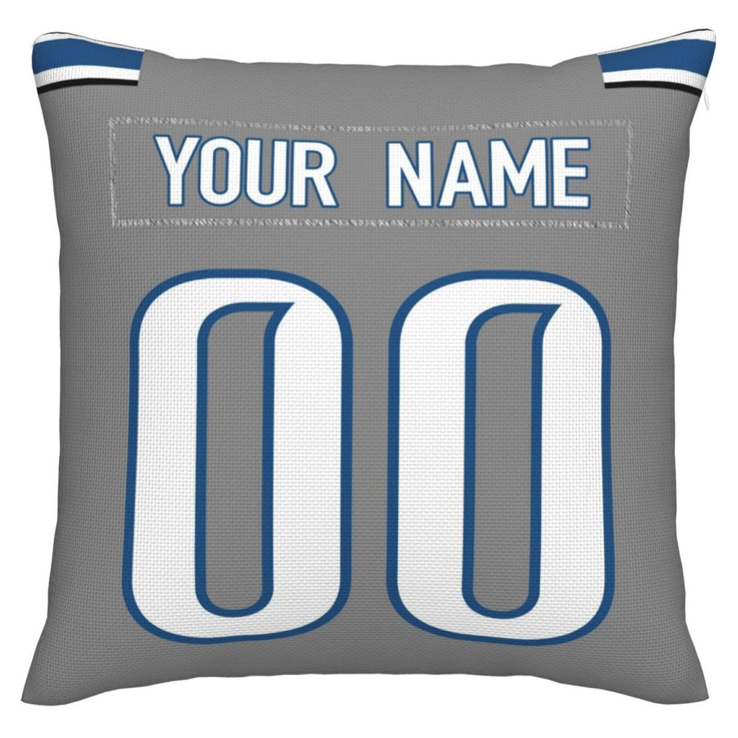 Custom Detroit Lions Pillow Decorative Throw Pillow Case - Print Personalized Football Team Fans Name & Number Birthday Gift Football Pillows