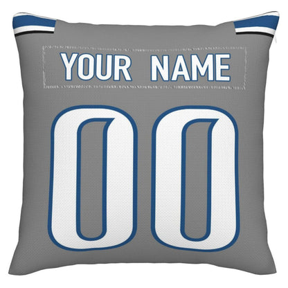 Custom Detroit Lions Pillow Decorative Throw Pillow Case - Print Personalized Football Team Fans Name & Number Birthday Gift Football Pillows