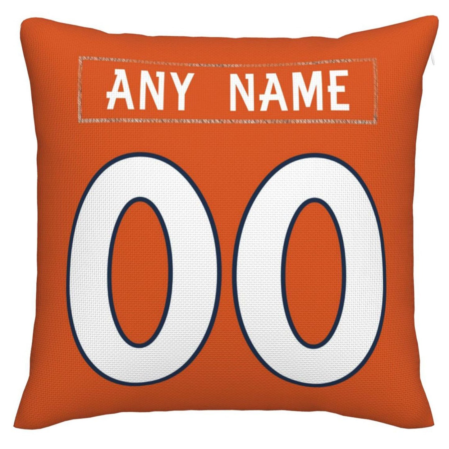 Custom Denver Broncos Pillow Decorative Throw Pillow Case - Print Personalized Football Team Fans Name & Number Birthday Gift Football Pillows