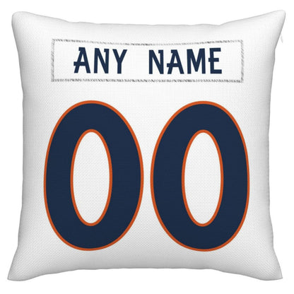 Custom Denver Broncos Pillow Decorative Throw Pillow Case - Print Personalized Football Team Fans Name & Number Birthday Gift Football Pillows