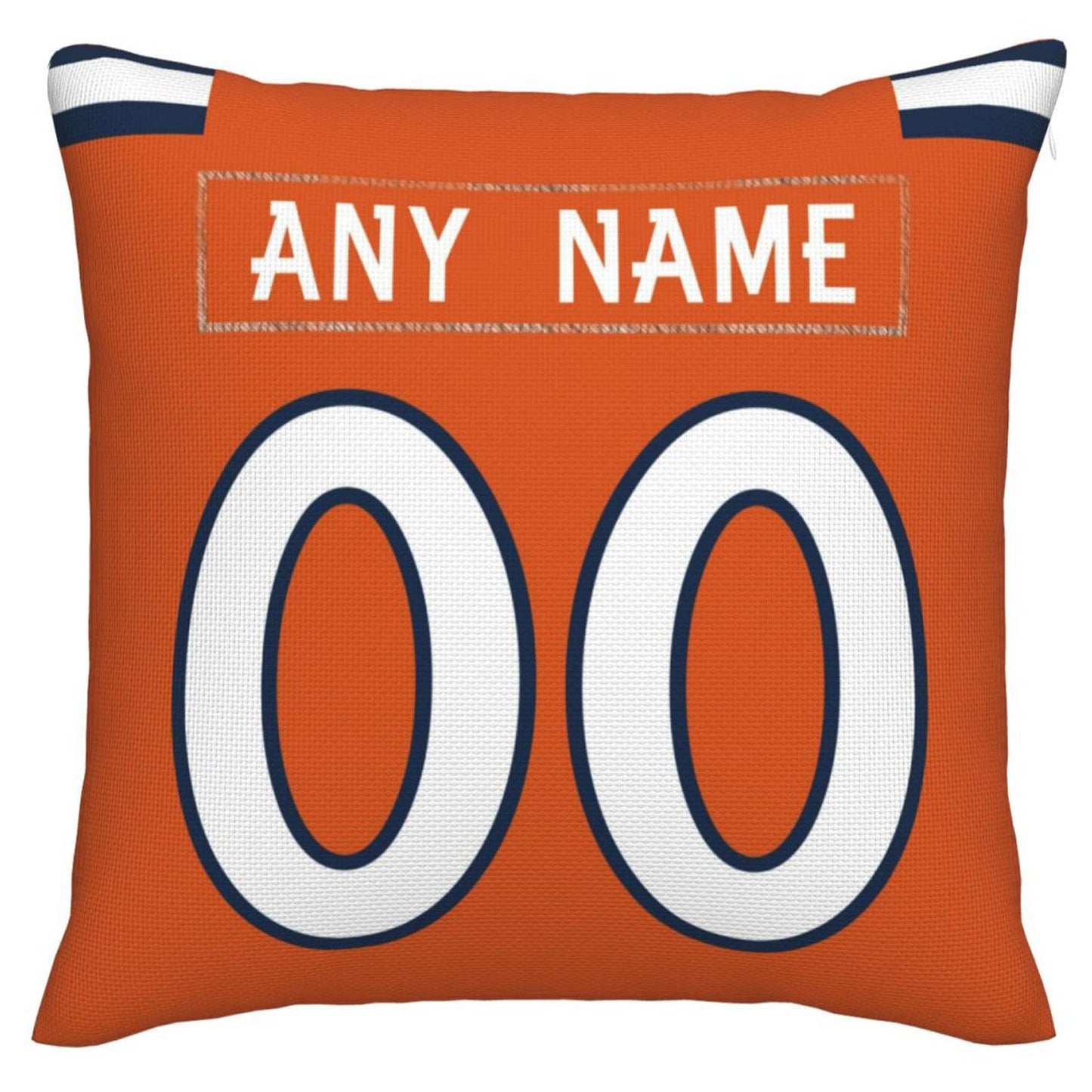 Custom Denver Broncos Pillow Decorative Throw Pillow Case - Print Personalized Football Team Fans Name & Number Birthday Gift Football Pillows