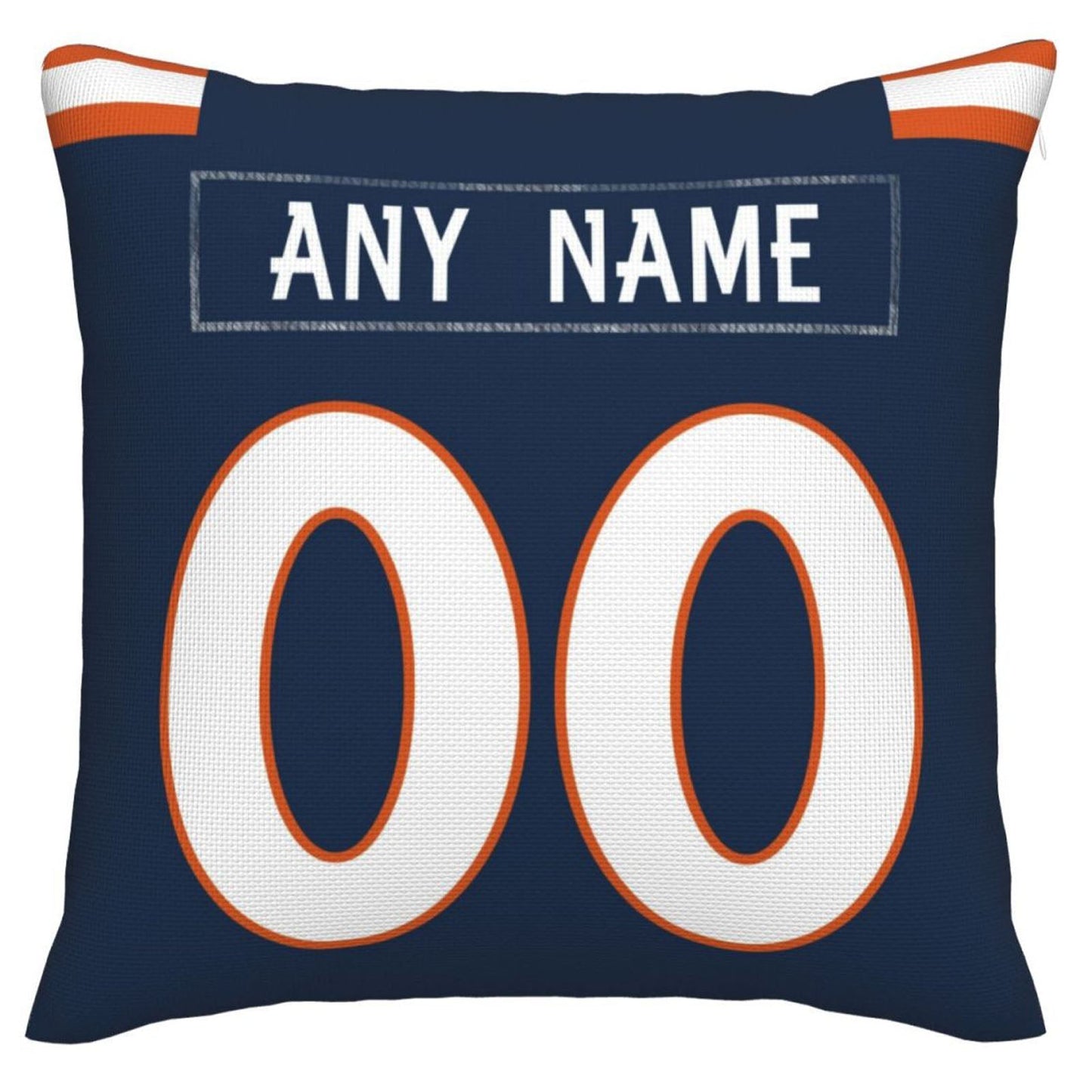 Custom Denver Broncos Pillow Decorative Throw Pillow Case - Print Personalized Football Team Fans Name & Number Birthday Gift Football Pillows