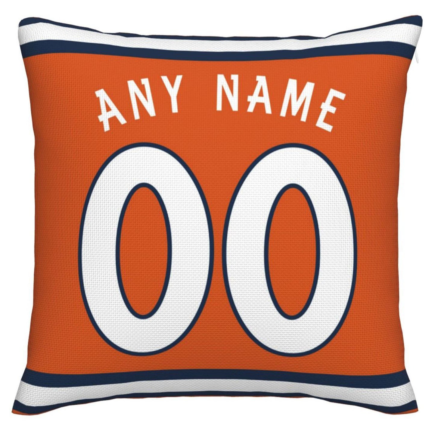 Custom Denver Broncos Pillow Decorative Throw Pillow Case - Print Personalized Football Team Fans Name & Number Birthday Gift Football Pillows