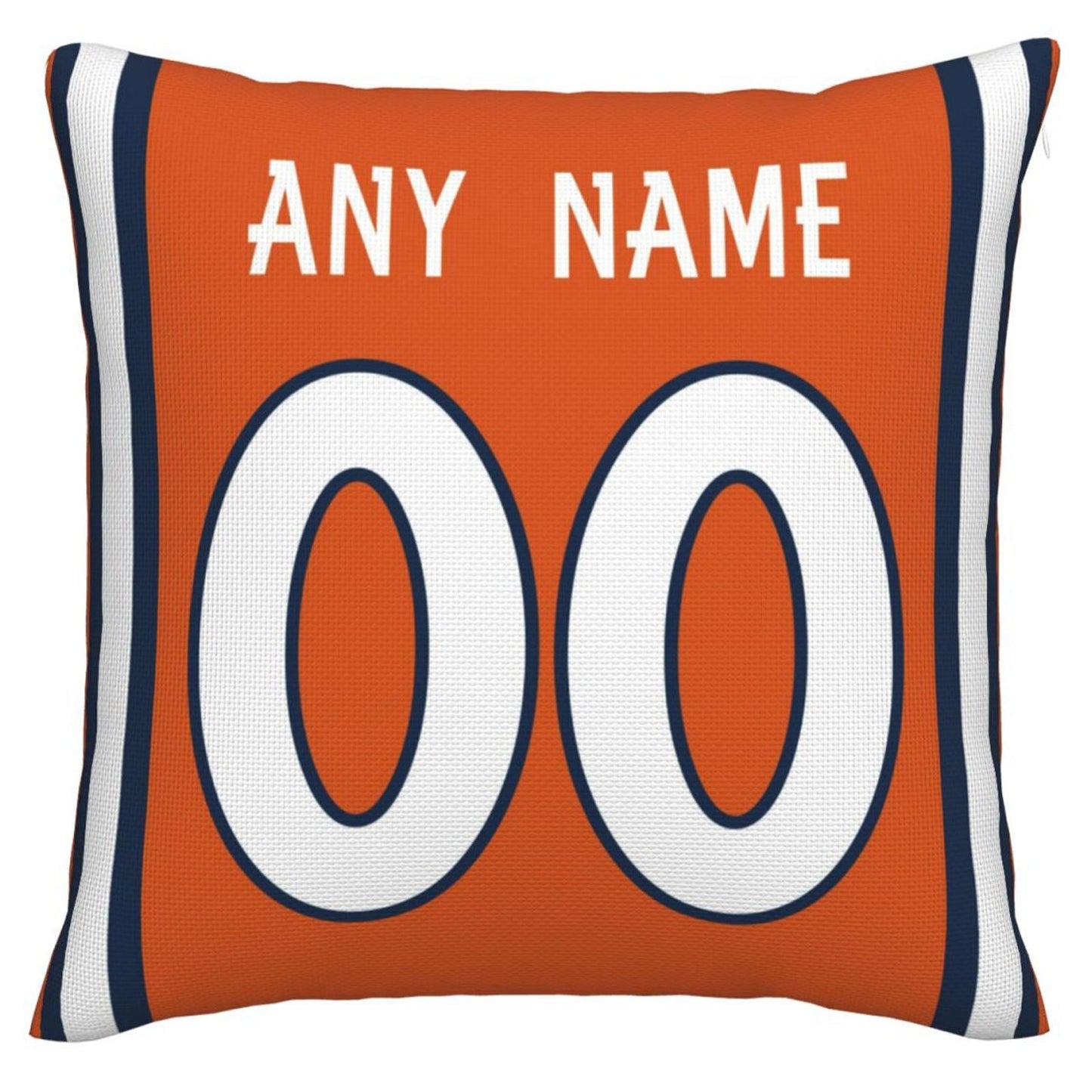 Custom Denver Broncos Pillow Decorative Throw Pillow Case - Print Personalized Football Team Fans Name & Number Birthday Gift Football Pillows