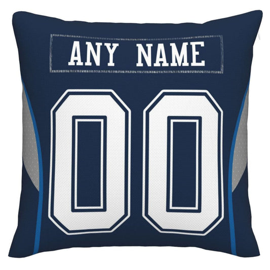 Custom Dallas Cowboys Pillow Decorative Throw Pillow Case - Print Personalized Football Team Fans Name & Number Birthday Gift Football Pillows