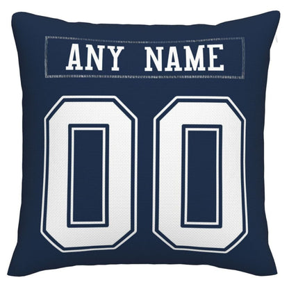 Custom Dallas Cowboys Pillow Decorative Throw Pillow Case - Print Personalized Football Team Fans Name & Number Birthday Gift Football Pillows