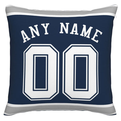 Custom Dallas Cowboys Pillow Decorative Throw Pillow Case - Print Personalized Football Team Fans Name & Number Birthday Gift Football Pillows