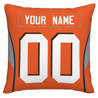 Custom C.Browns Pillow Decorative Throw Pillow Case - Print Personalized Football Team Fans Name & Number Birthday Gift Football Pillows