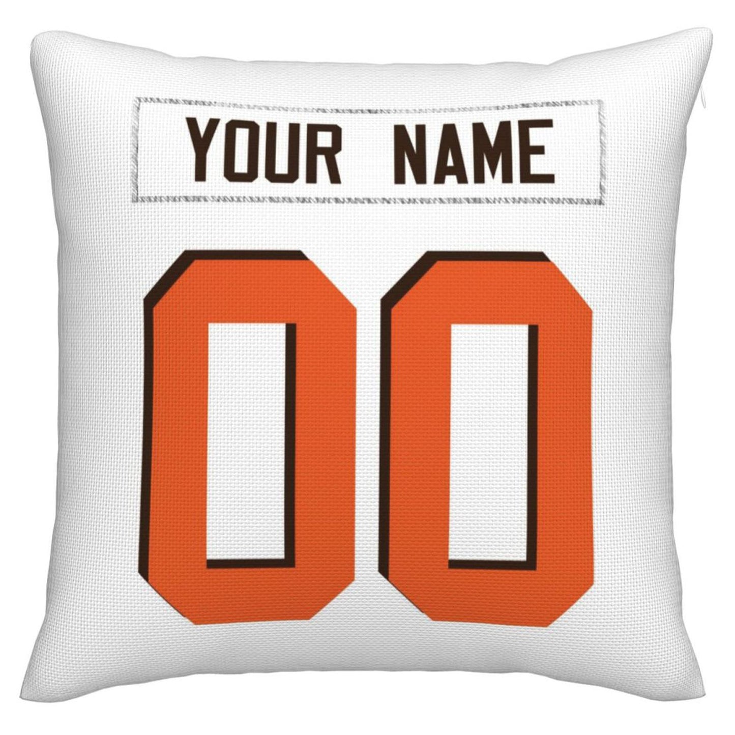 Custom C.Browns Pillow Decorative Throw Pillow Case - Print Personalized Football Team Fans Name & Number Birthday Gift Football Pillows