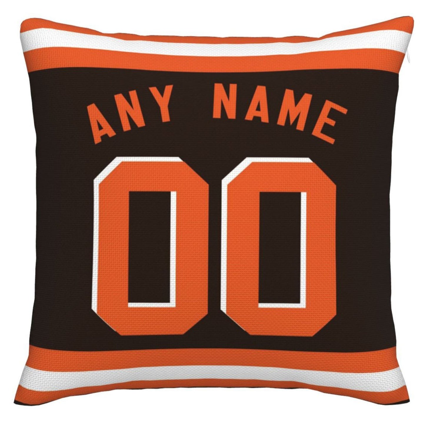 Custom C.Browns Pillow Decorative Throw Pillow Case - Print Personalized Football Team Fans Name & Number Birthday Gift Football Pillows