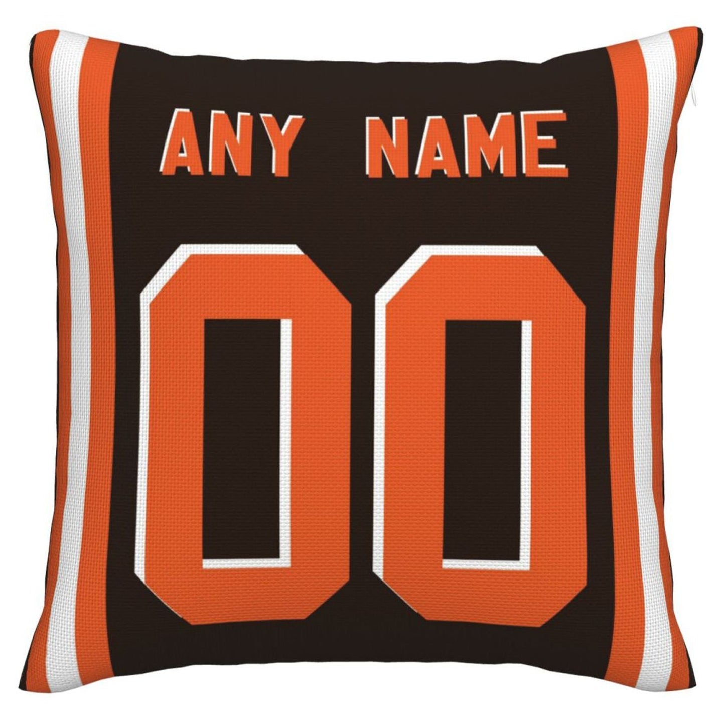 Custom C.Browns Pillow Decorative Throw Pillow Case - Print Personalized Football Team Fans Name & Number Birthday Gift Football Pillows