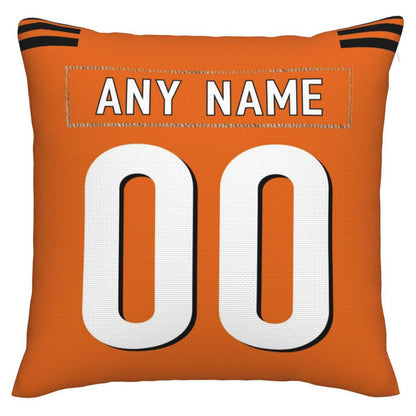 Custom Cincinnati Bengals Pillow Decorative Throw Pillow Case - Print Personalized Football Team Fans Name & Number Birthday Gift Football Pillows