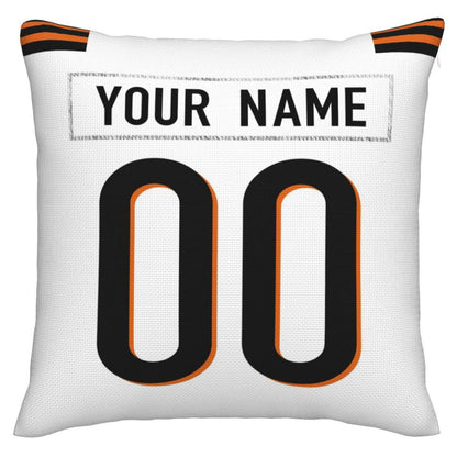 Custom Cincinnati Bengals Pillow Decorative Throw Pillow Case - Print Personalized Football Team Fans Name & Number Birthday Gift Football Pillows