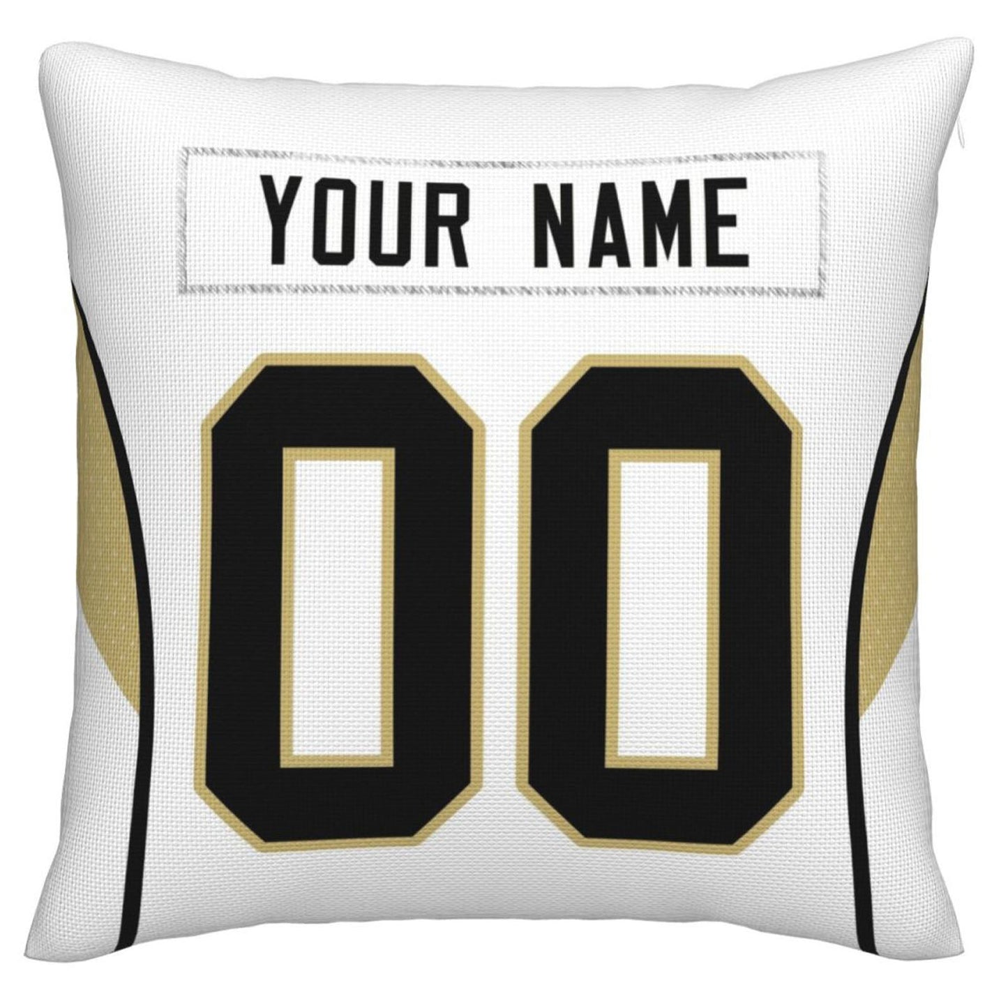 Custom NO.Saints Pillow Decorative Throw Pillow Case - Print Personalized Football Team Fans Name & Number Birthday Gift Football Pillows