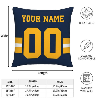 Custom Green Bay PackersPackers Pillow Decorative Throw Pillow Case - Print Personalized Football Team Fans Name & Number Birthday Gift Football Pillows