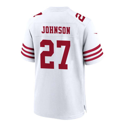 San Francisco 49ers #27 Johnson white Stitched American Football Jerseys