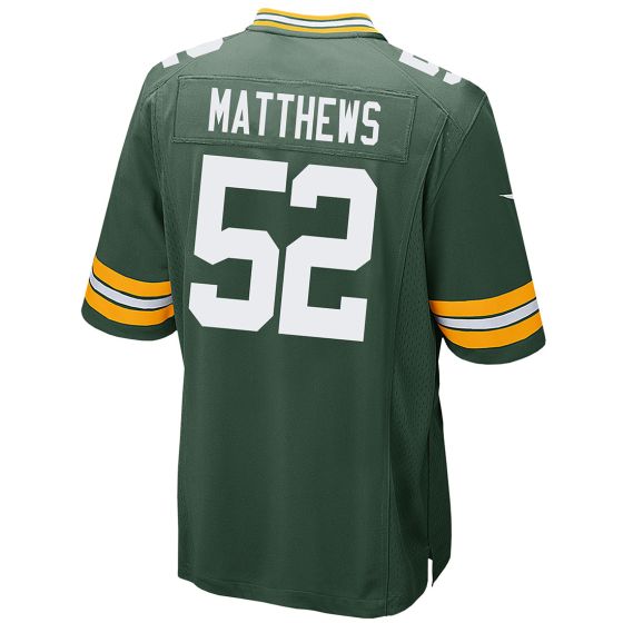 Green Bay PackersPackers #52 Clay Matthews Green Game Stitched American Football Jerseys