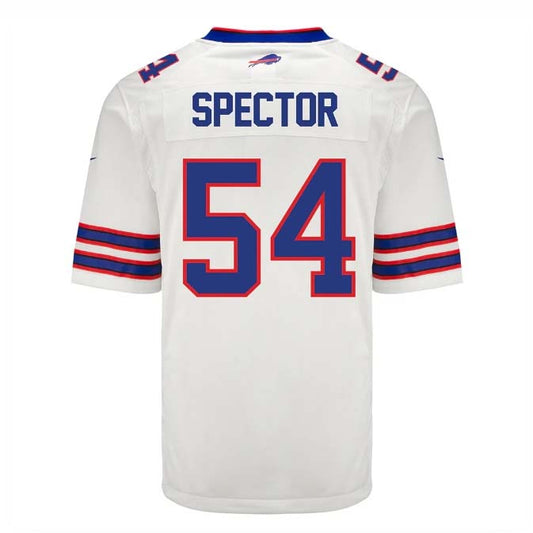 Buffalo  Bills #54 Baylon Spector Game Jersey - White Stitched American Football Jerseys