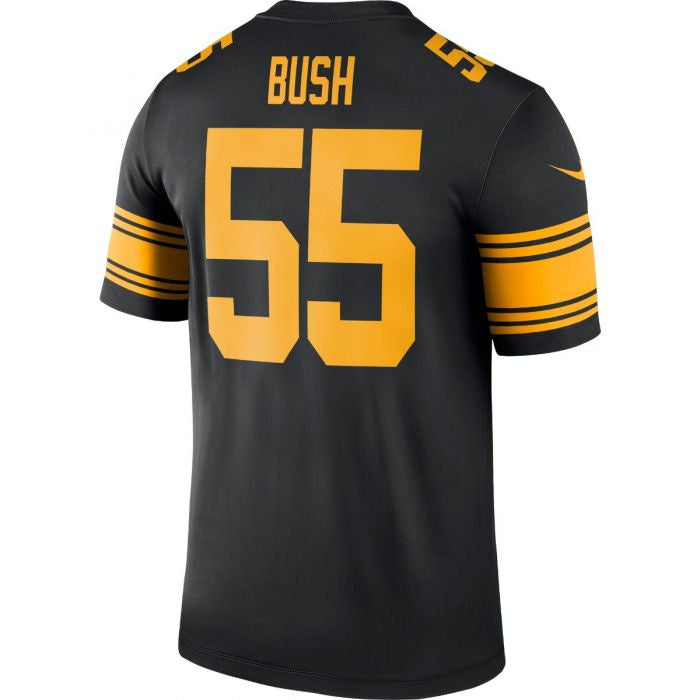 Pittsburgh Steelers #55 Devin Bush Color Rush Legend Black Stitched American Football Jerseys