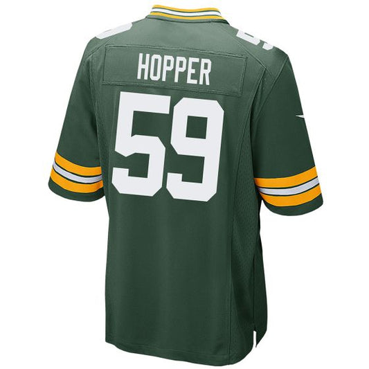 Green Bay PackersPackers #59 Ty'Ron Hopper Green Game Stitched American Football Jerseys