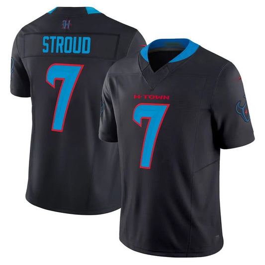 H.Texans #7 C.J. Stroud Navy Game Jersey Stitched American Football Jerseys