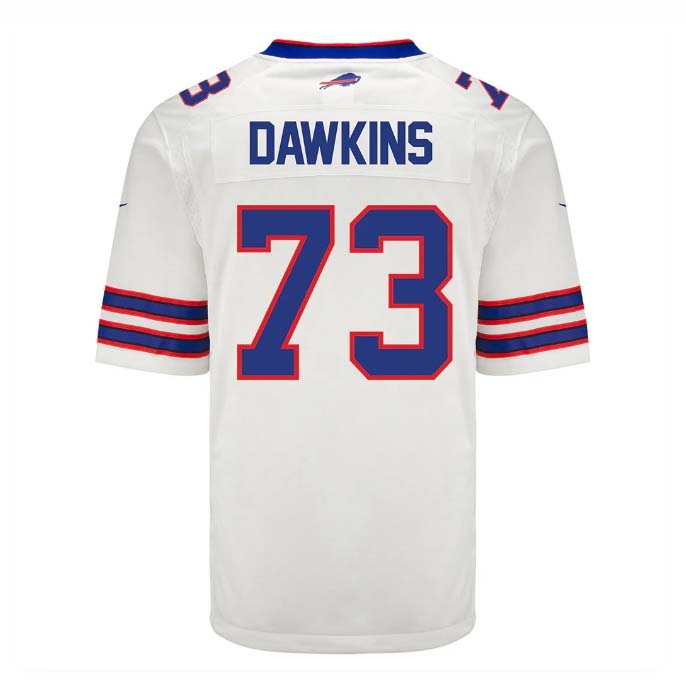 Buffalo  Bills #73 Dion Dawkins Game Jersey - White Stitched American Football Jerseys